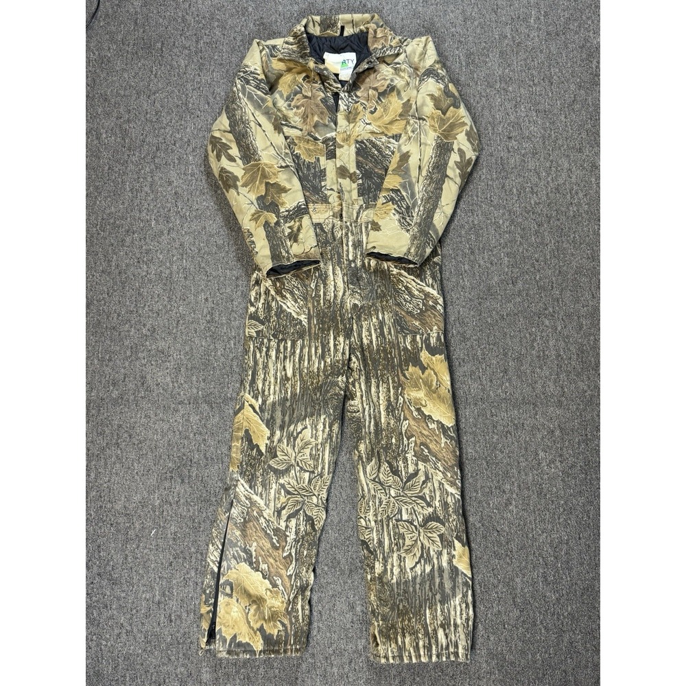 Vtg Liberty Rugged Outdoor Gear Camo Insulated Coveralls USA Size Youth 18 Reg